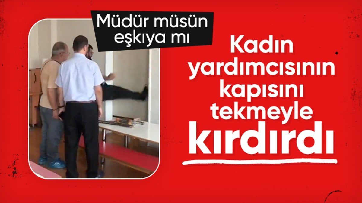 Bursa’da yardımcısının kapısını kırdıran okul müdürü açığa alındı