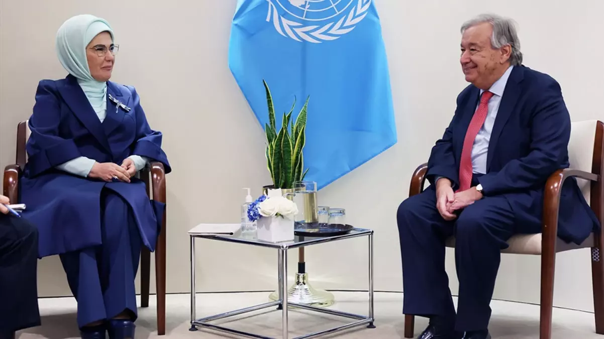 Emine Erdoğan Guterres’le görüştü: Gündem sıfır atık ve iklim krizi oldu