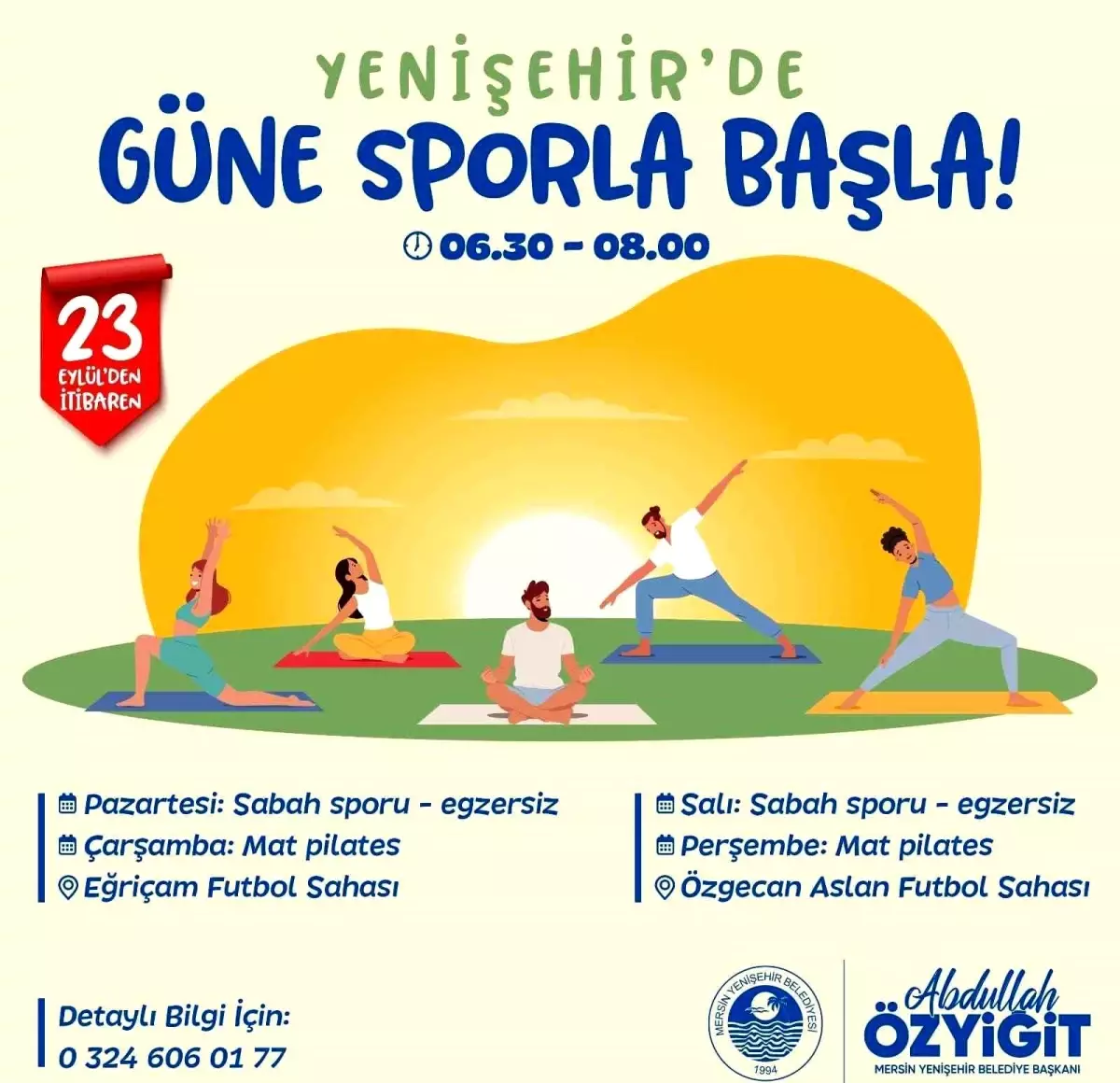 Yenişehir Belediyesi’nden Ücretsiz Sabah Spor Programı