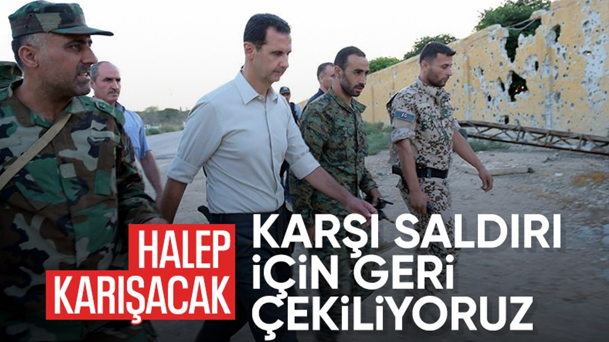 Esad rejimi: Halep’ten çekiliyoruz