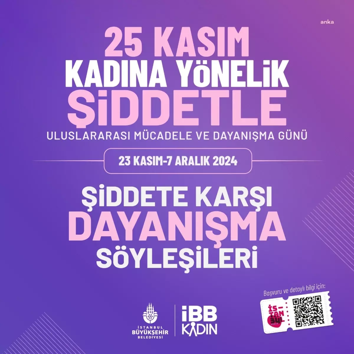 İBB, Kadına Yönelik Şiddete Karşı Mücadele Günü İçin Etkinlikler Düzenliyor