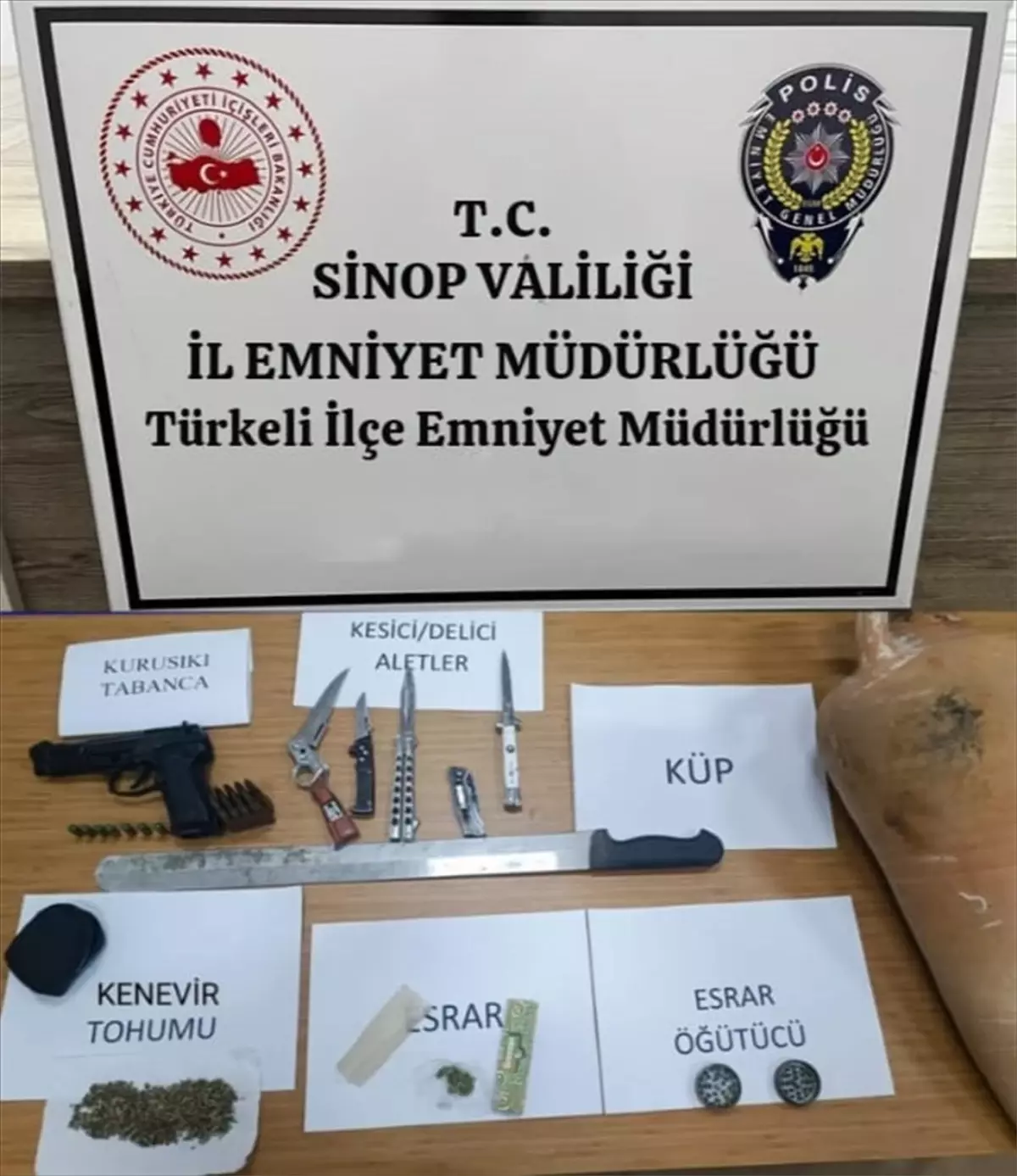 Türkeli’de Uyuşturucu Operasyonu
