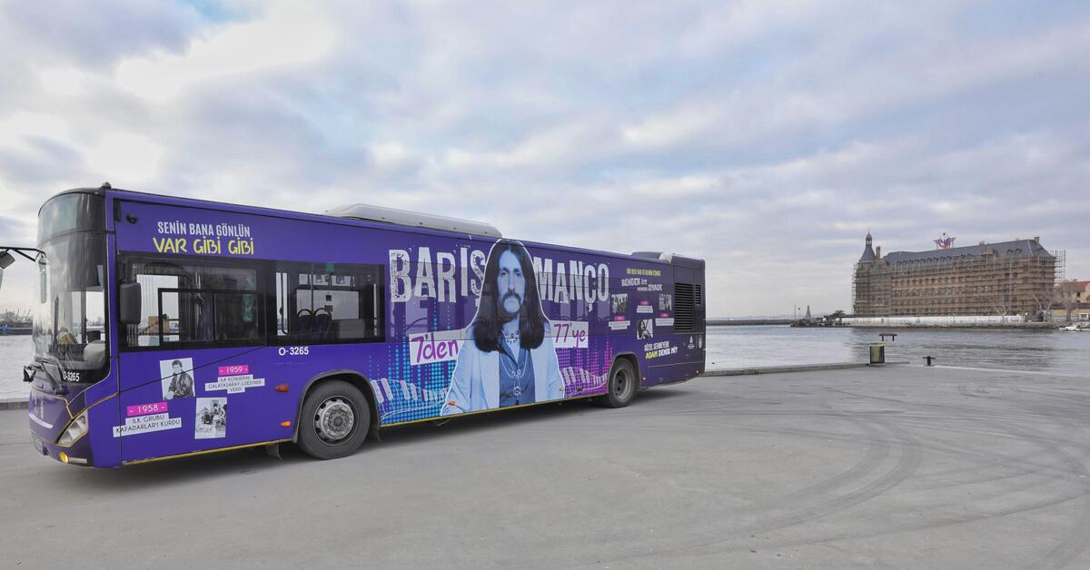 Barış Manço için tasarlanan vefa otobüsü açıldı