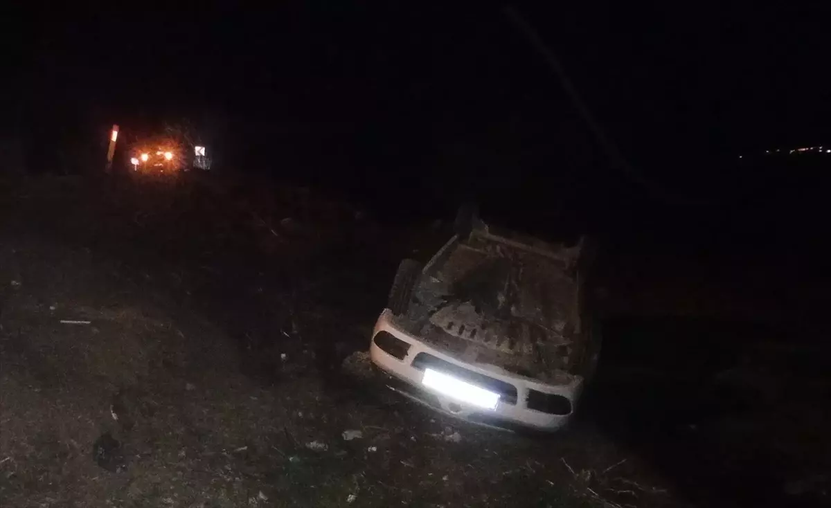 Tokat’ta Otomobil Devrildi, 3 Yaralı
